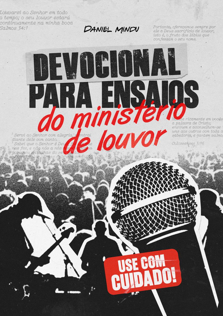 Capa do Devocional para Ensaios do Ministério de Louvor