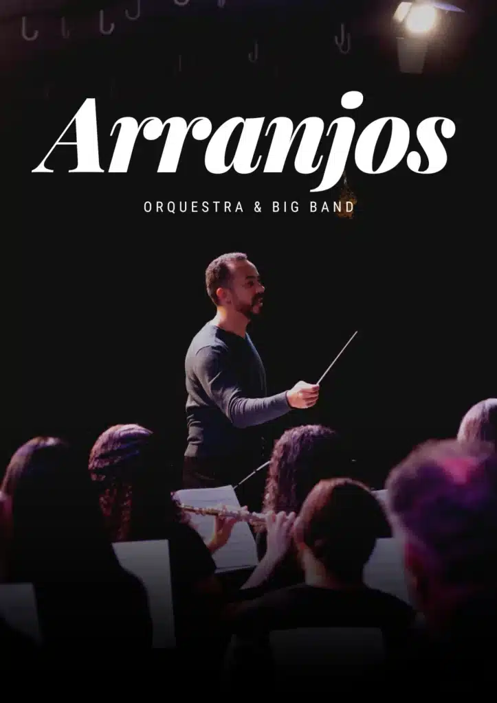 Capa Arranjos para orquestra e big band, com Daniel Mindu regendo